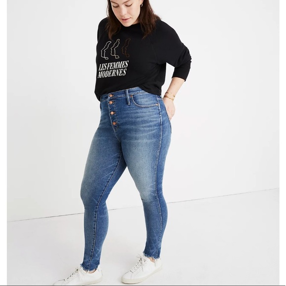 Madewell 10" High-Rise Skinny Jean in Cordova Wash - Picture 3 of 6